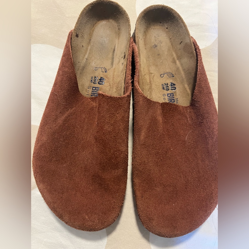 Vintage Burnt Orange / Brown Birkenstock Clogs